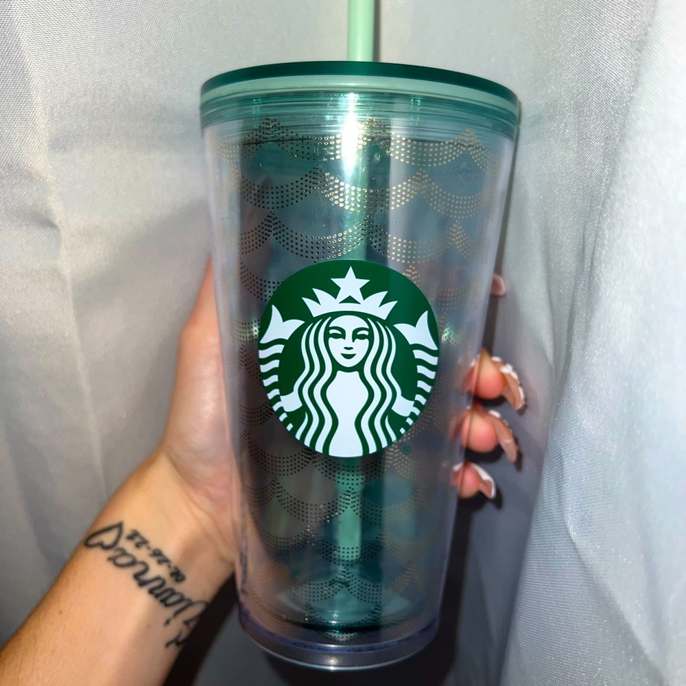 Light Blue Starbucks Tumbler